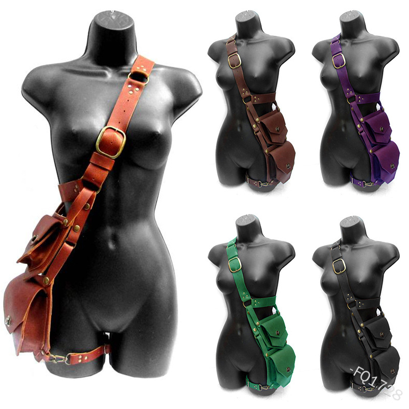 Women'S Viking Accessories - Pochette médiévale en cuir pour hommes