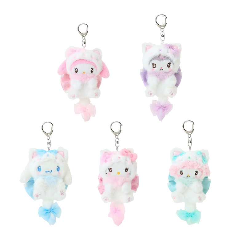 Women'S Accessories Handbags - Porte-clés Hello Kitty Crème Chat Nœud