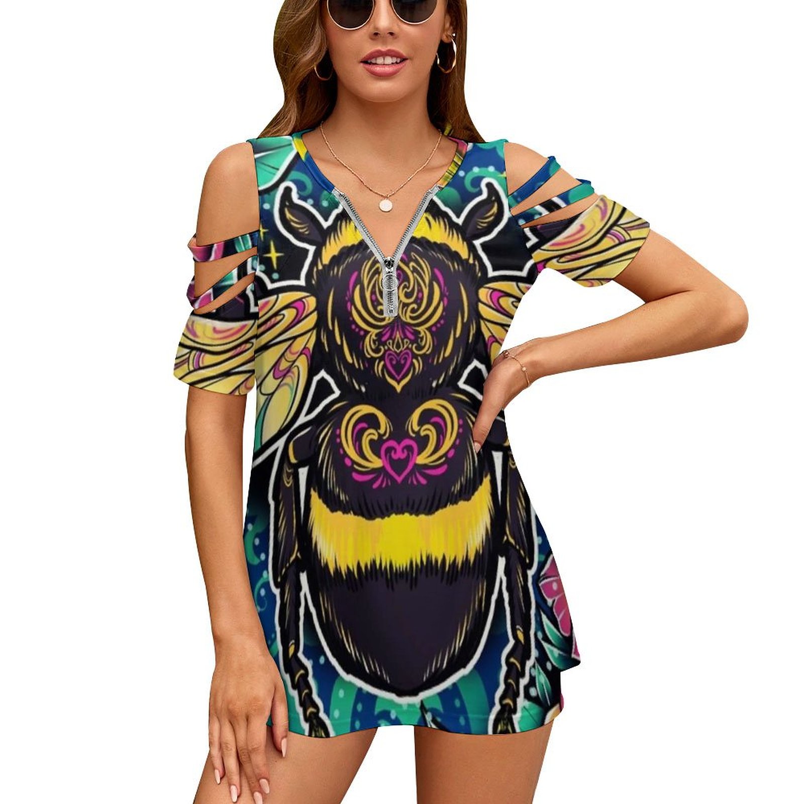 Women Accessories Vector - Chemise à manches courtes pour femme,