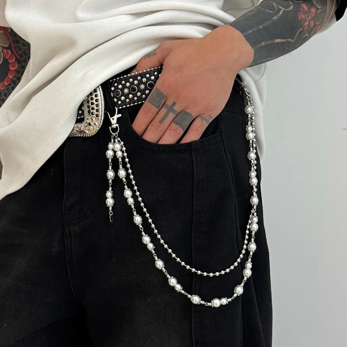 Women'S Jeans Accessories Chain - Ingemark 2025 Faddish Unique Imitation perle