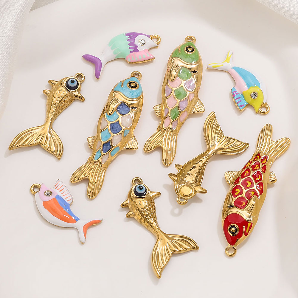 Women Accessories In Wholesale - Breloques en forme de poisson en