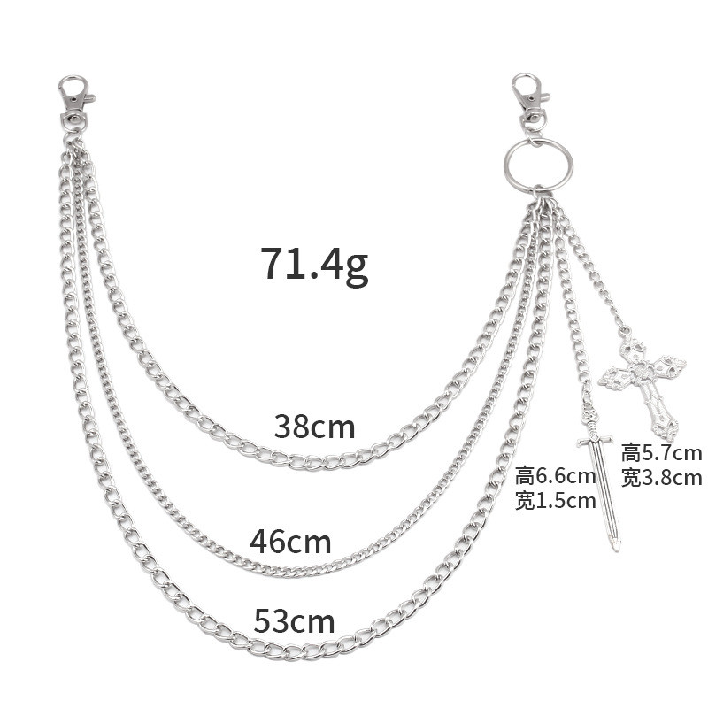 Hip Hop crâne croix pantalon t - Women'S Jeans Accessories Chain avis et prix