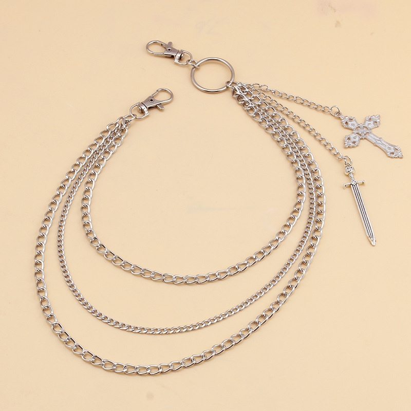 Hip Hop crâne croix pantalon t - Women'S Jeans Accessories Chain avis et prix
