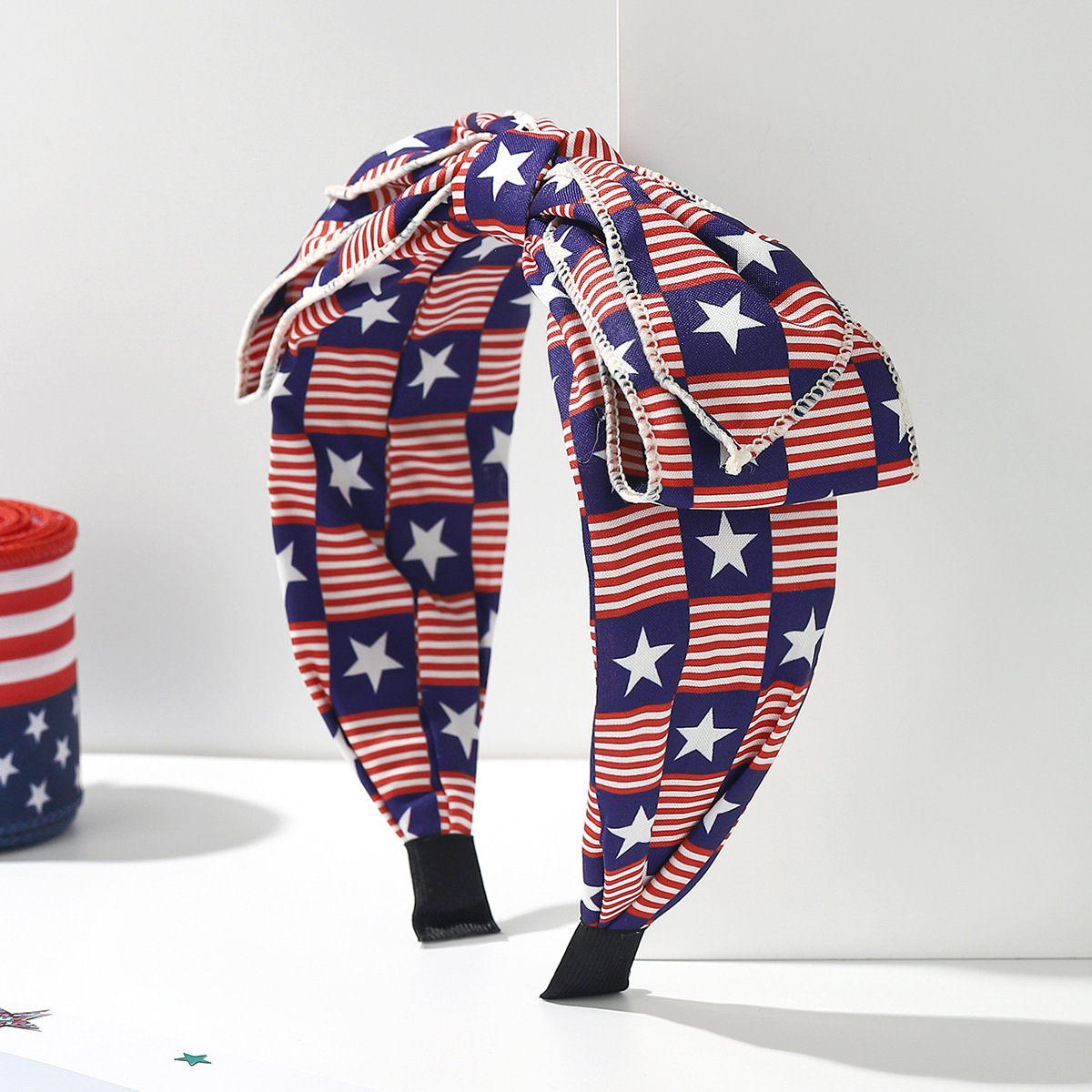Bandeau large à motif drapeau  - Women Accessories Usa avis et prix